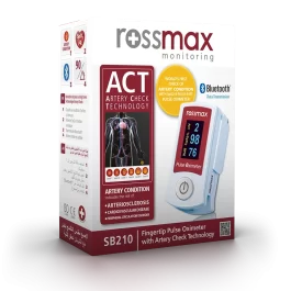 Οξύμετρο Δακτύλου Παλμικό με ACT & Bluetooth Κόκκινο Rossmax SB210