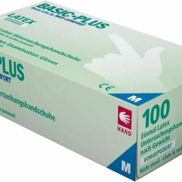 Γάντια Λάτεξ Με πούδρα 100τεμ AMPri Basic Plus