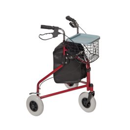 Περιπατητήρας Rollator με 3 ρόδες και φρένα Αλουμινίου
