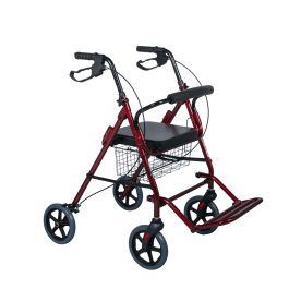 Περιπατητήρας Rollator με ρόδες και φρένα Αλουμινίου Cherry 2σε 1
