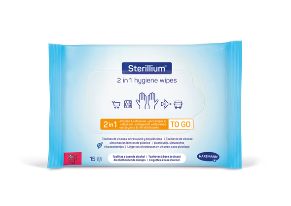 Sterillium 2in1 υγρά μαντηλάκια με αλκοόλη